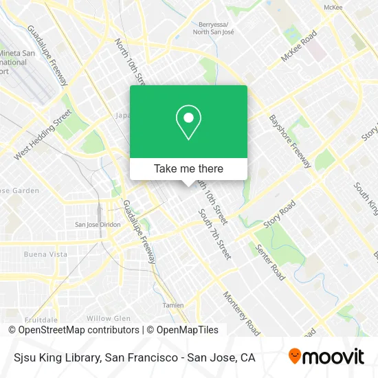 Mapa de Sjsu King Library