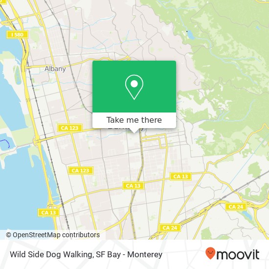 Wild Side Dog Walking map