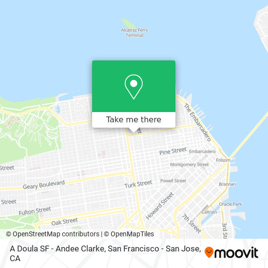 A Doula SF - Andee Clarke map