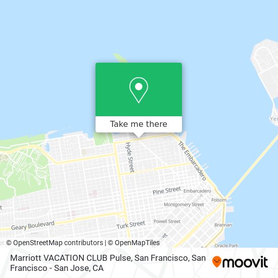 Marriott VACATION CLUB Pulse, San Francisco map