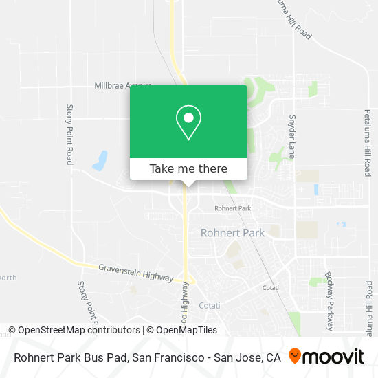 Mapa de Rohnert Park Bus Pad