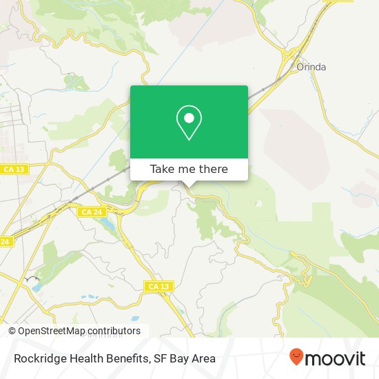 Rockridge Health Benefits map