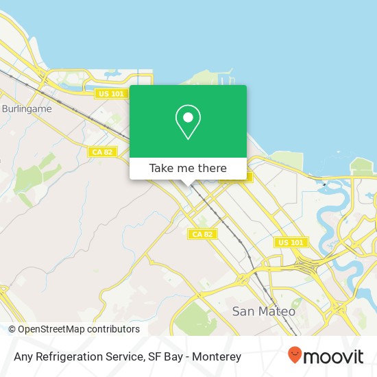 Any Refrigeration Service map