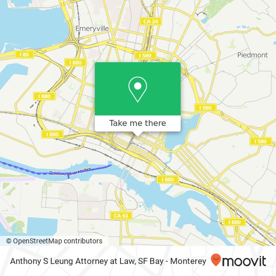 Mapa de Anthony S Leung Attorney at Law