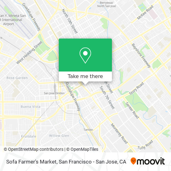 Sofa Farmer's Market map