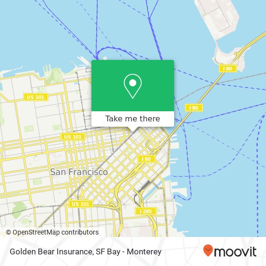 Mapa de Golden Bear Insurance