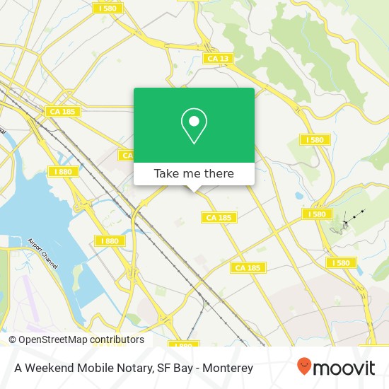 A Weekend Mobile Notary map