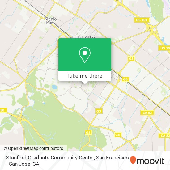 Stanford Graduate Community Center map