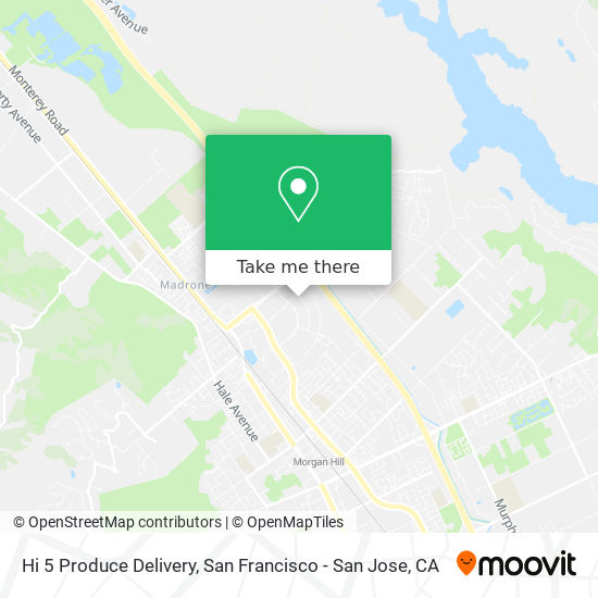 Hi 5 Produce Delivery map