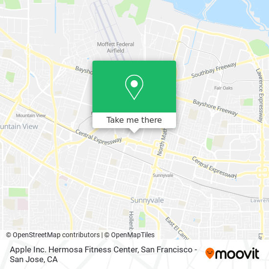 Mapa de Apple Inc. Hermosa Fitness Center