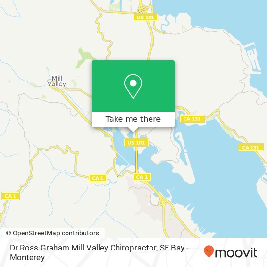 Dr Ross Graham Mill Valley Chiropractor map