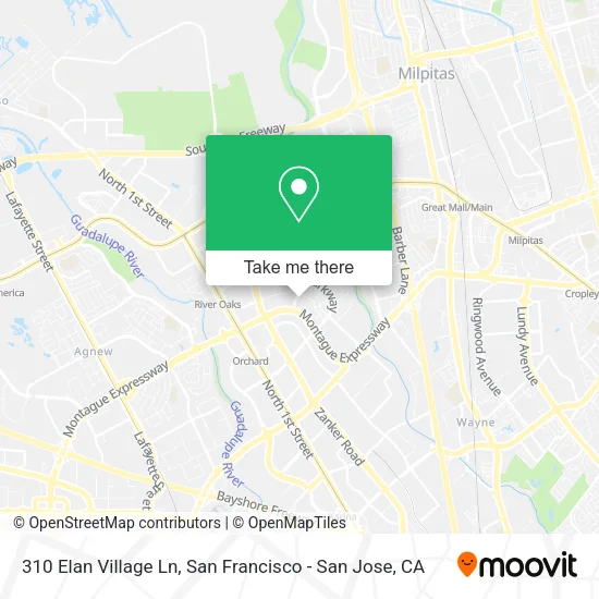 Mapa de 310 Elan Village Ln