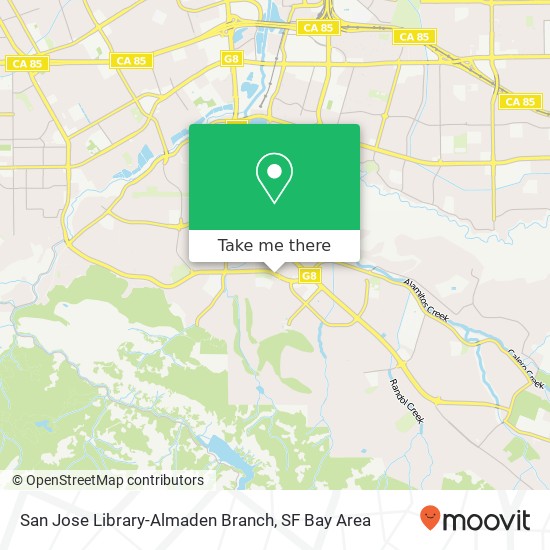 Mapa de San Jose Library-Almaden Branch