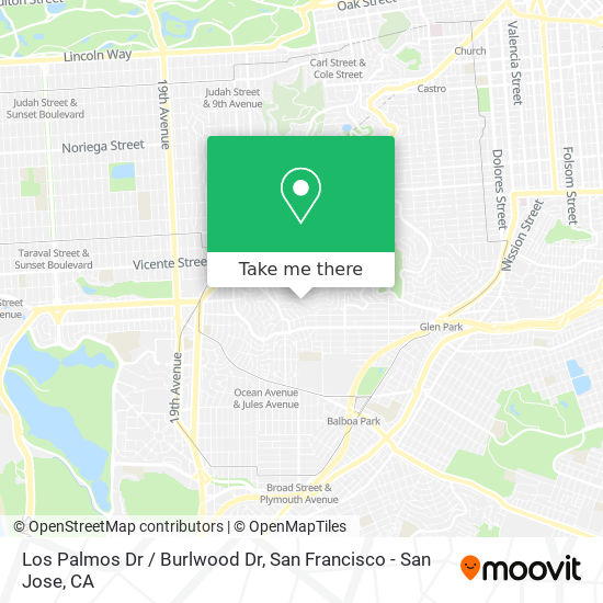 Los Palmos Dr / Burlwood Dr map