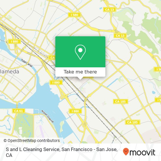 S and L Cleaning Service map