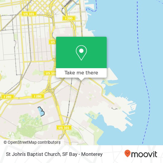 Mapa de St John's Baptist Church