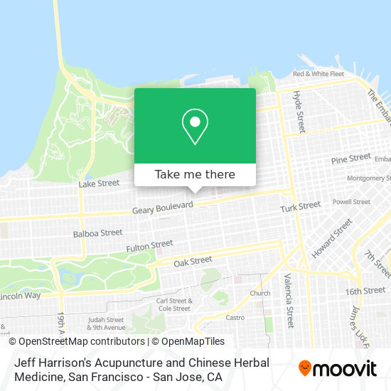 Jeff Harrison's Acupuncture and Chinese Herbal Medicine map