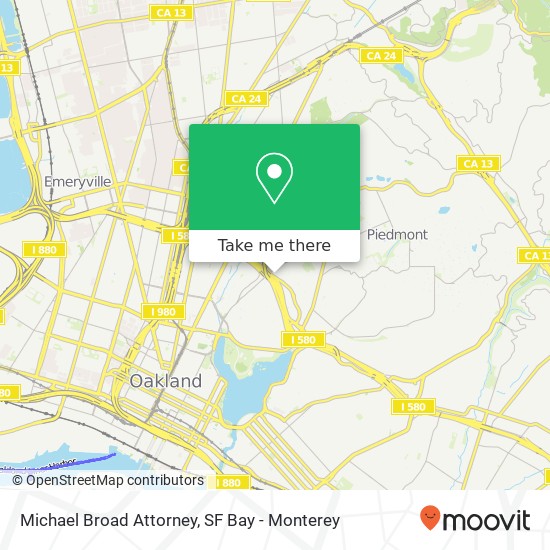 Michael Broad Attorney map