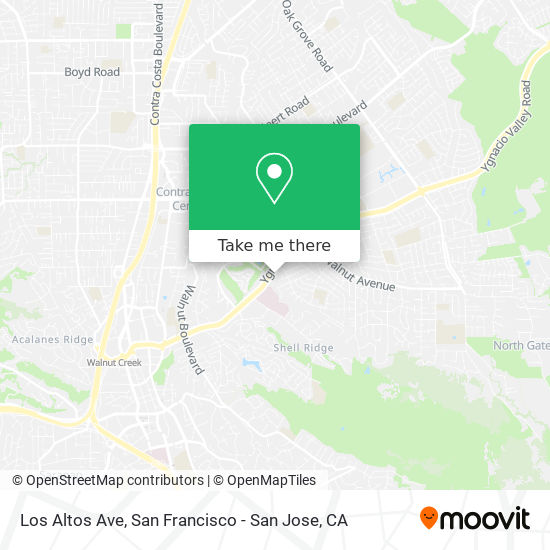 Los Altos Ave map