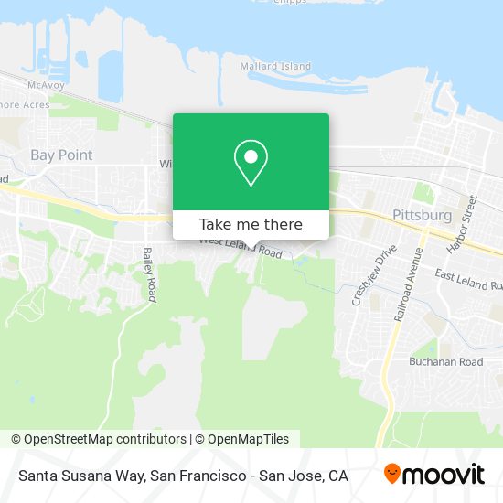 Santa Susana Way map
