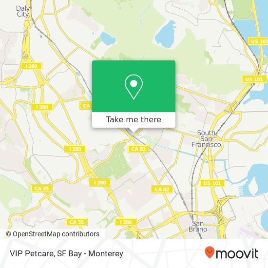 VIP Petcare map