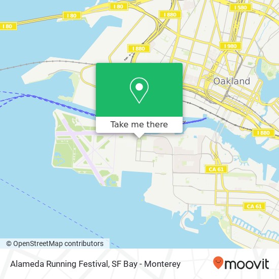 Alameda Running Festival map