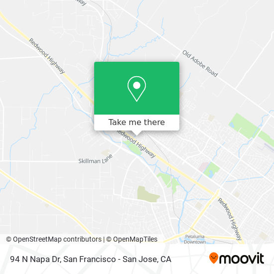 94 N Napa Dr map