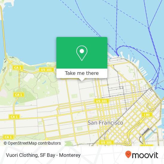 Vuori Clothing map