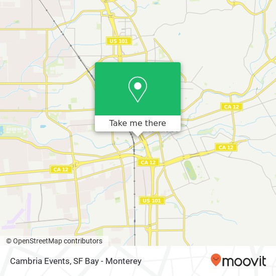 Cambria Events map