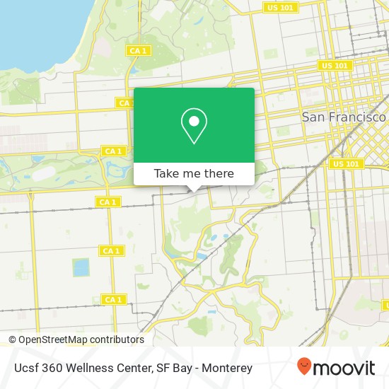 Mapa de Ucsf 360 Wellness Center