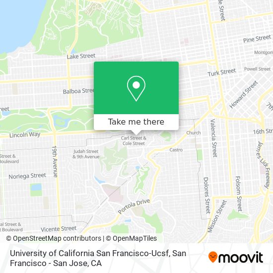 Mapa de University of California San Francisco-Ucsf