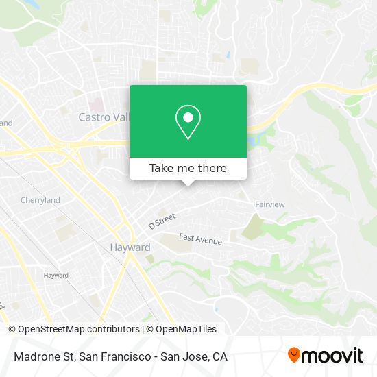 Madrone St map