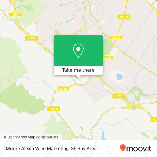 Mapa de Moore Alexia Wine Marketing