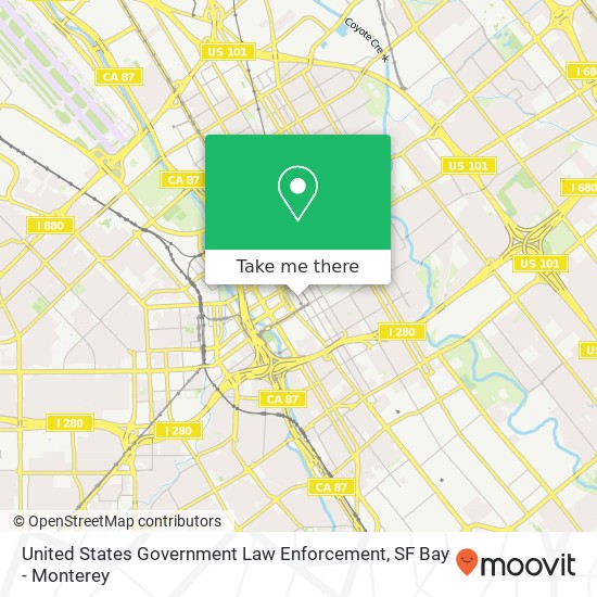Mapa de United States Government Law Enforcement
