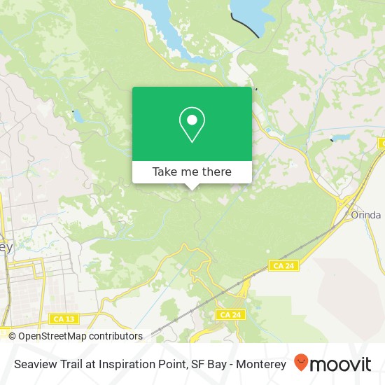 Mapa de Seaview Trail at Inspiration Point