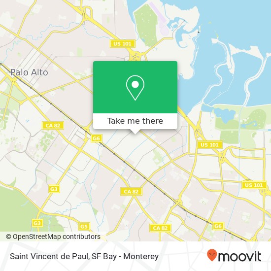 Saint Vincent de Paul map