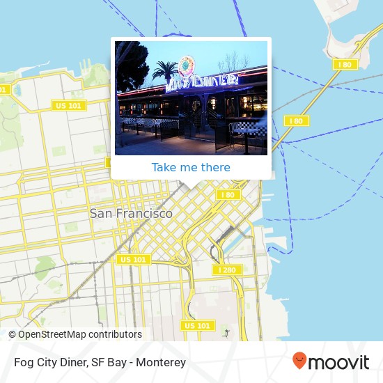 Fog City Diner map