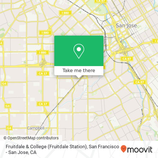 Fruitdale & College (Fruitdale Station) map