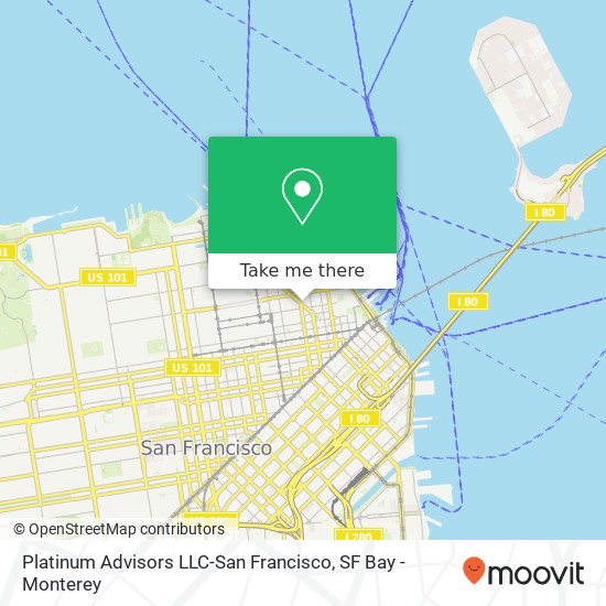 Platinum Advisors LLC-San Francisco map