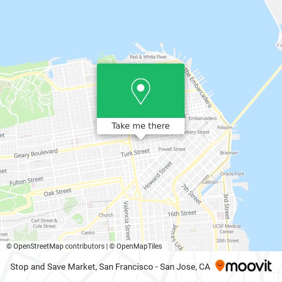 Mapa de Stop and Save Market