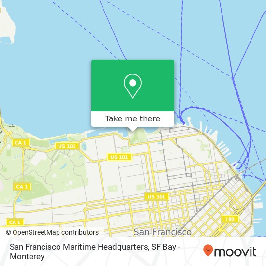 Mapa de San Francisco Maritime Headquarters