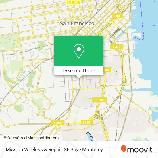 Mission Wireless & Repair map