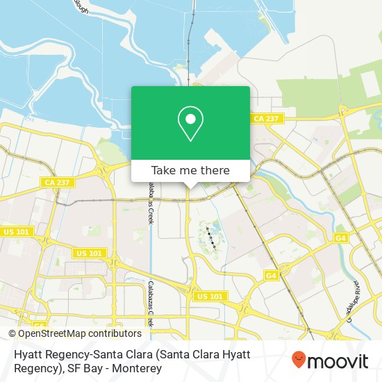 Mapa de Hyatt Regency-Santa Clara