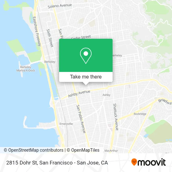 Mapa de 2815 Dohr St