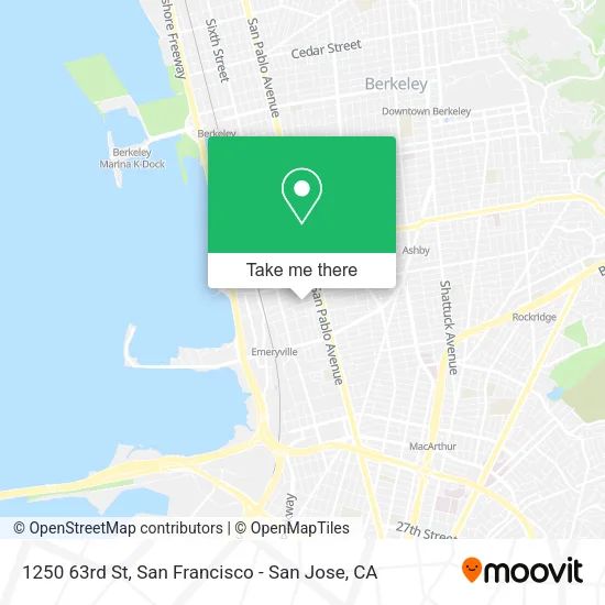 Mapa de 1250 63rd St