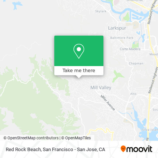 Red Rock Beach map