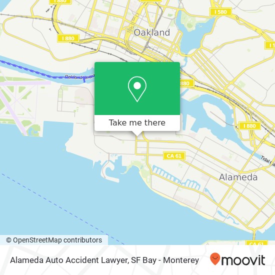 Mapa de Alameda Auto Accident Lawyer