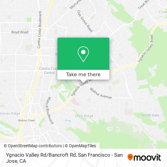 Ygnacio Valley Rd/Bancroft Rd map