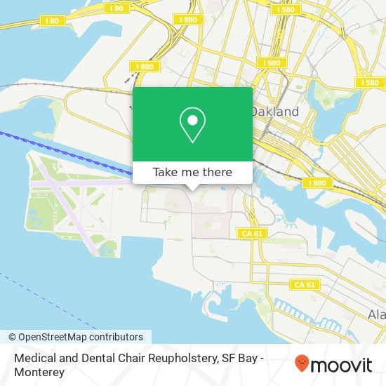 Medical and Dental Chair Reupholstery map