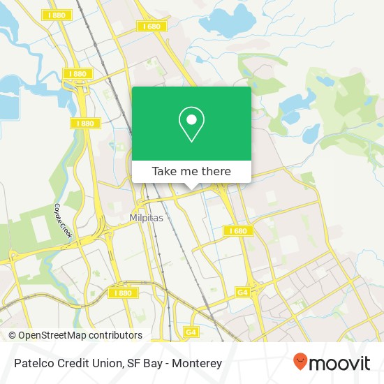 Patelco Credit Union map